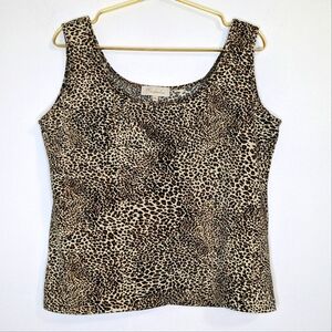 Vintage‎ Mainbocher XL Leopard Print Camisole Tank Top